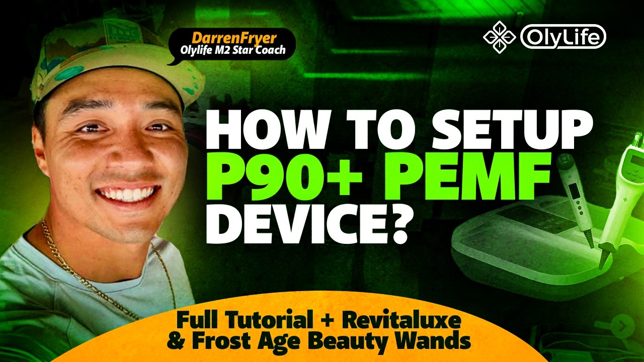 OlyLife P90+ PEMF Device Setup & Full Tutorial + Revitaluxe & Frost Age Beauty Wands 🔥